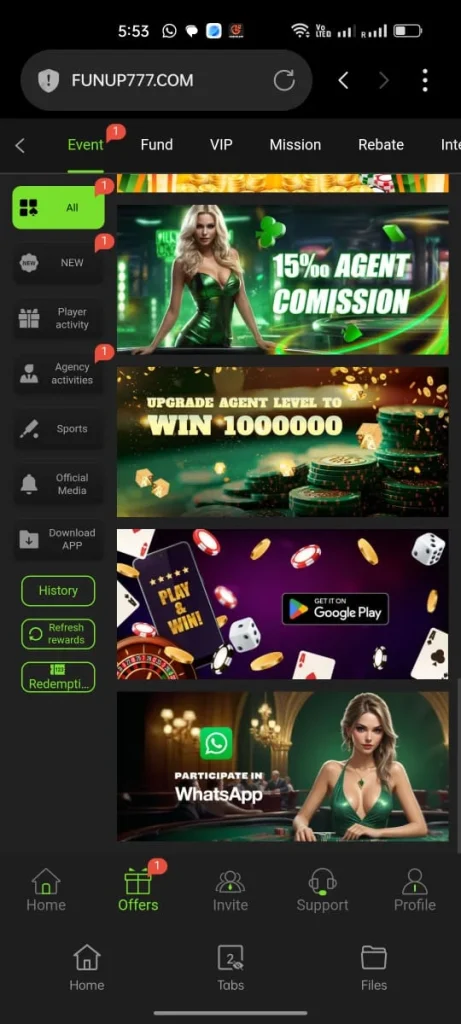 Funup777 Game Whatsapp channel