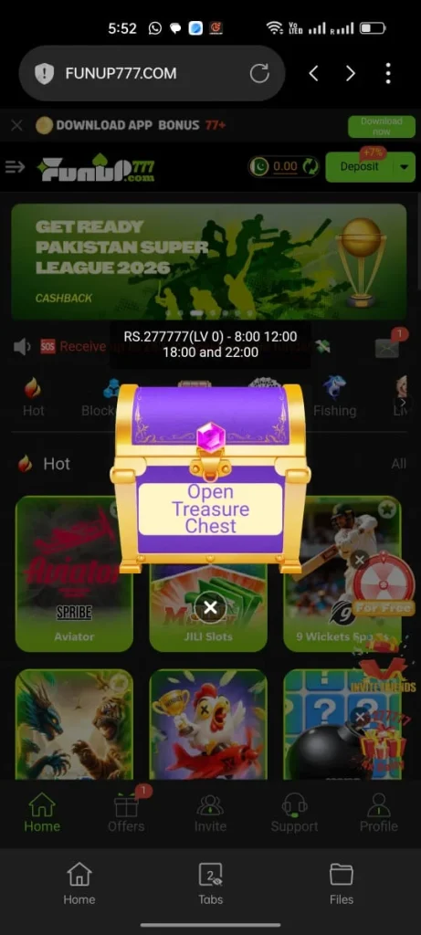 Funup777 Game treasure box